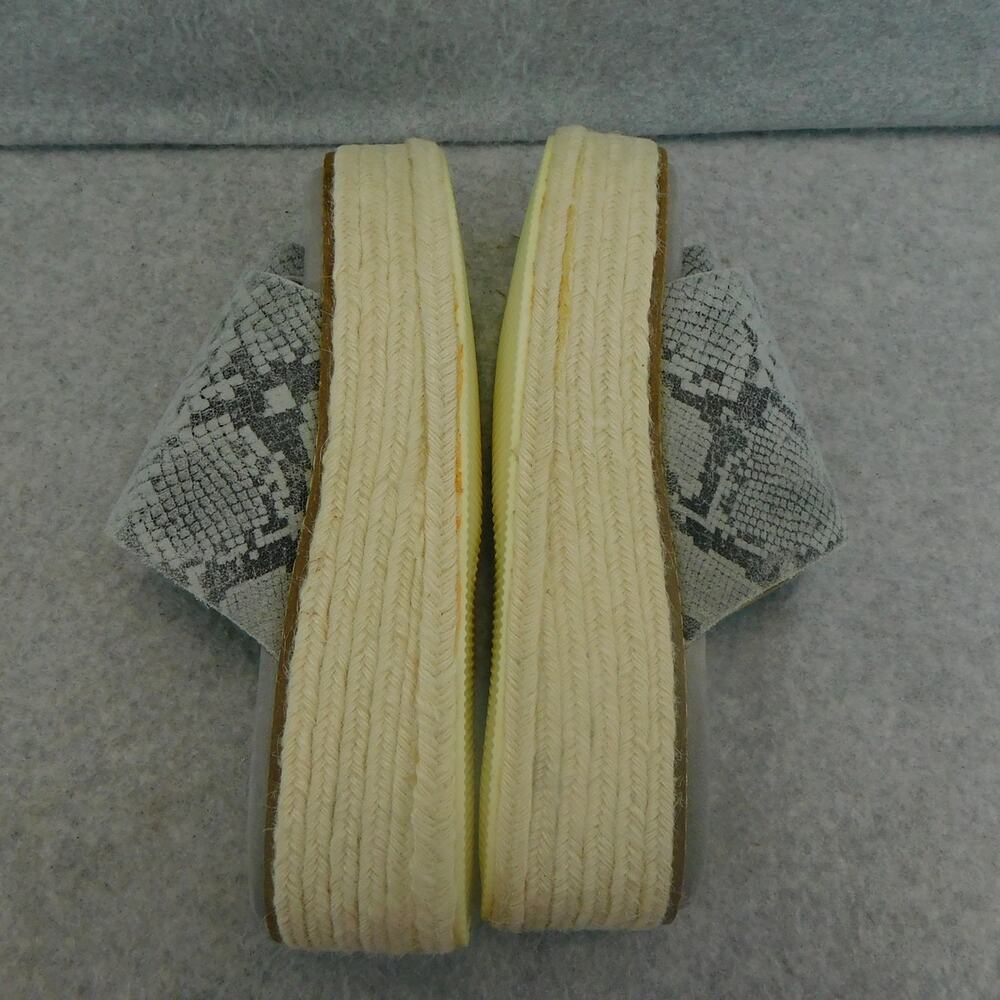 Diba True Demi Chase Snake Print Gray Wedge Womens Sandal Espadrille Size 7-NIB - Picture 6 of 9